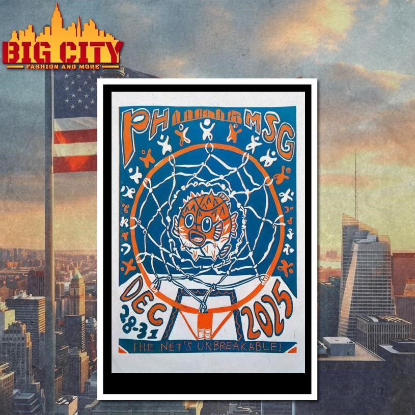 Phish MSG Dec 28-31 2025 NYE Poster shirt