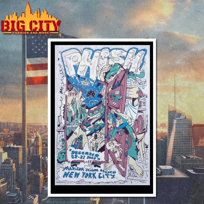 Phish NYE 12-28 12-31-2025 MSG New York Poster shirt