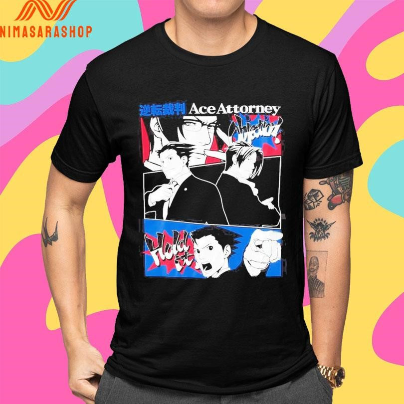 Phoenix Wright Ace Attorney Duo Panels Shirts