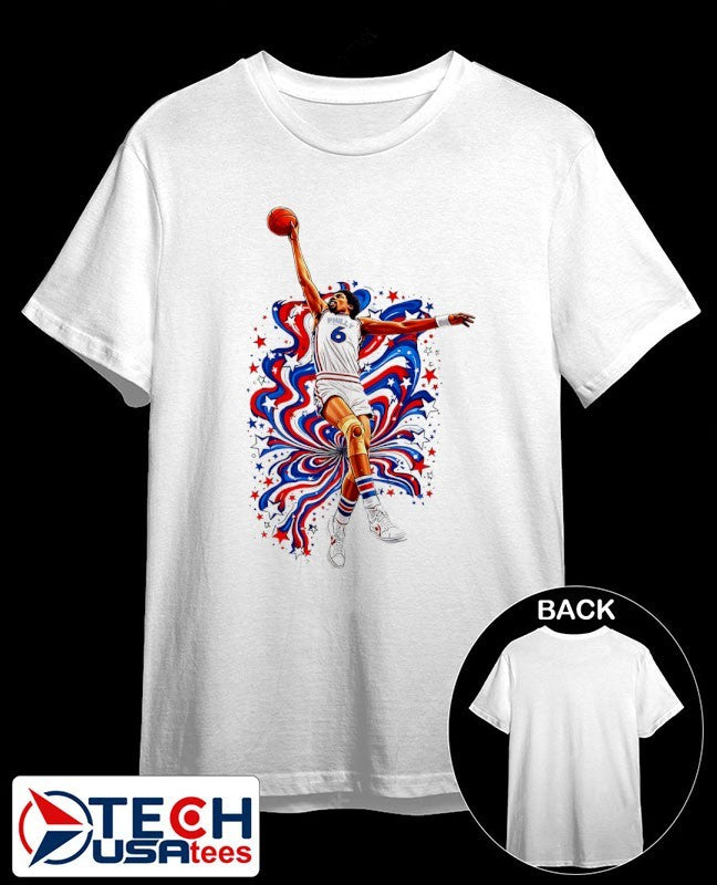 Phunkadelic Dr. J Julius Erving Philadelphia 76ers shirt