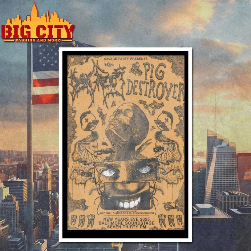 Pig Destroyer At Baltimore Soundstage On Dec 31 2025 Poster shirt