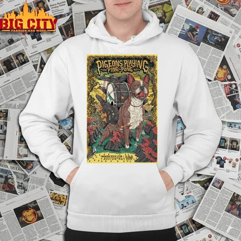 Pigeons Playing Ping Pong 24-26 Oct 2025 Paradise Rock Club in Boston, MA Poster shirt