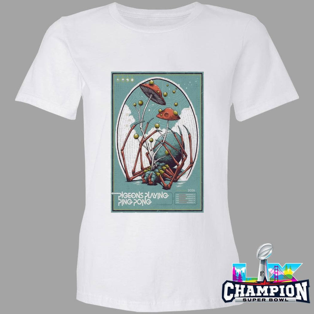 Pigeons Playing Ping Pong Detroit Mi Mar 13 2026 Shirt