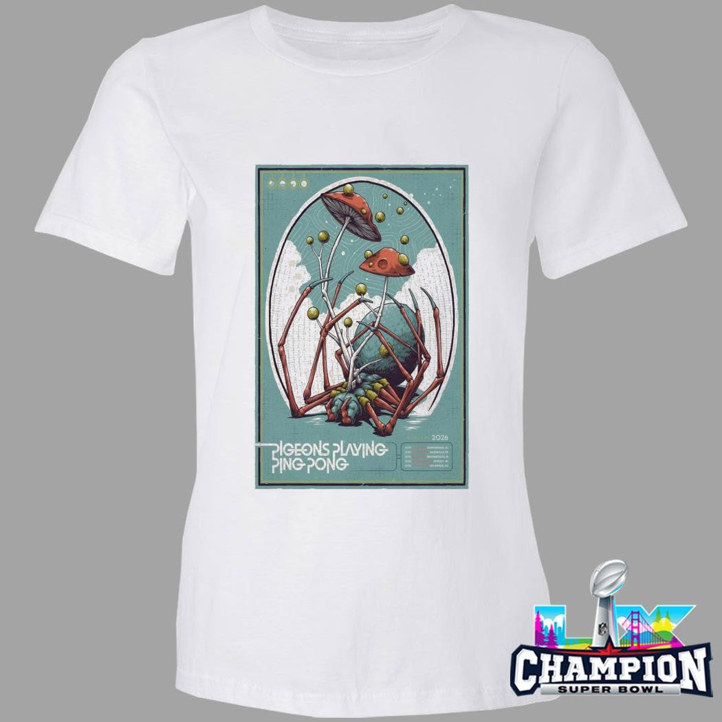 Pigeons Playing Ping Pong Detroit Mi Mar 13 2026 Shirt