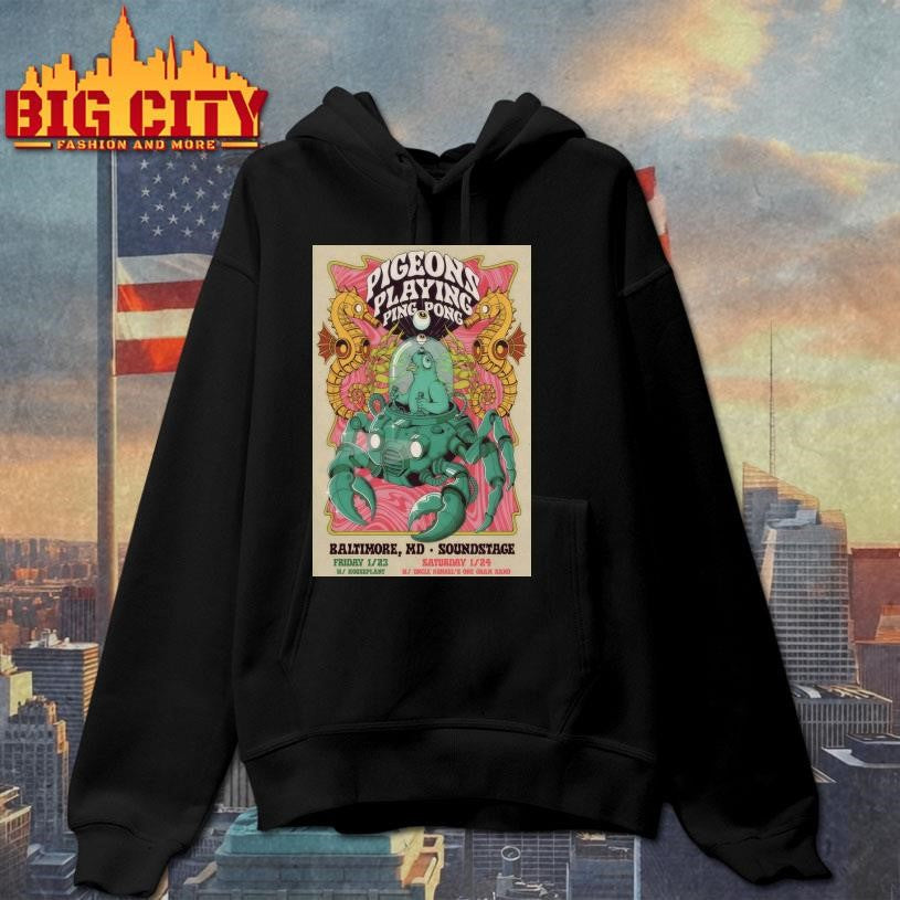 Pigeons Playing Ping Pong Event Baltimore MD On Jan 23-24 2026 Poster Shirt