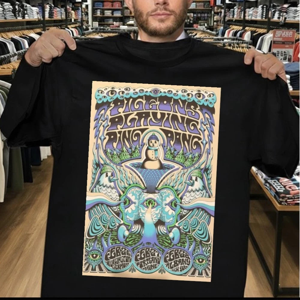 Pigeons Playing Ping Pong Feb 26-28 2026 Burlington, Vermont Poster Shirt