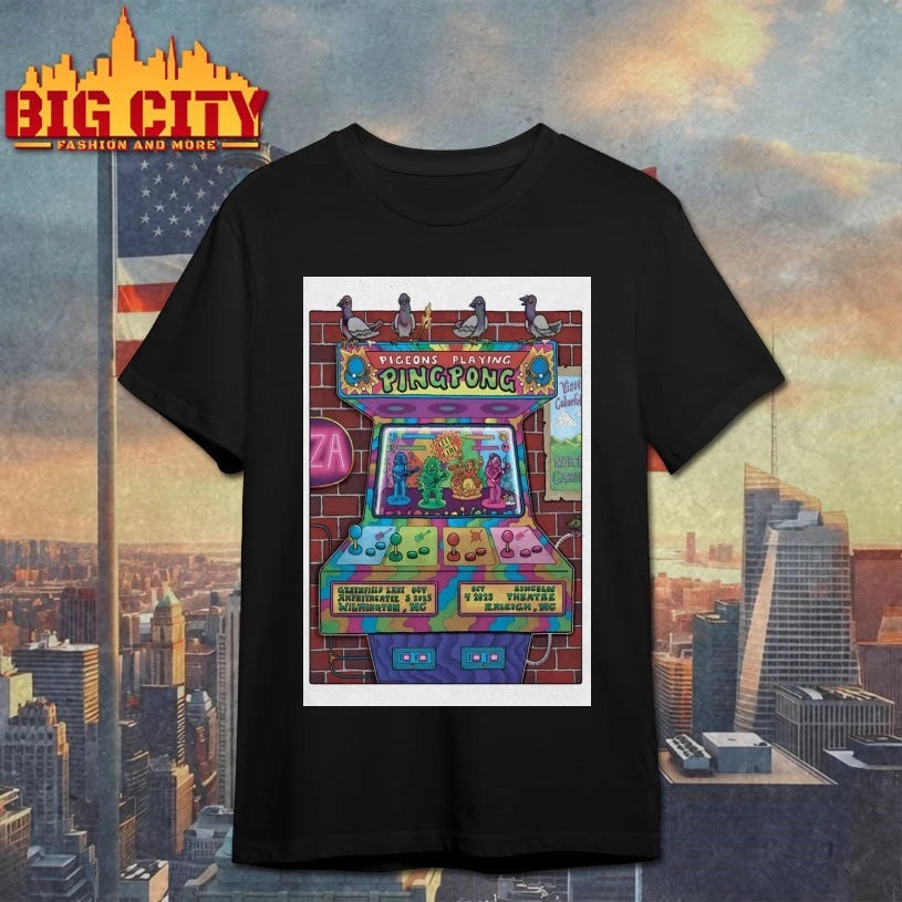 Pigeons Playing Ping Pong Greenfield Lake Amphitheater Wilmington NC Oct 3 2025 Poster shirt