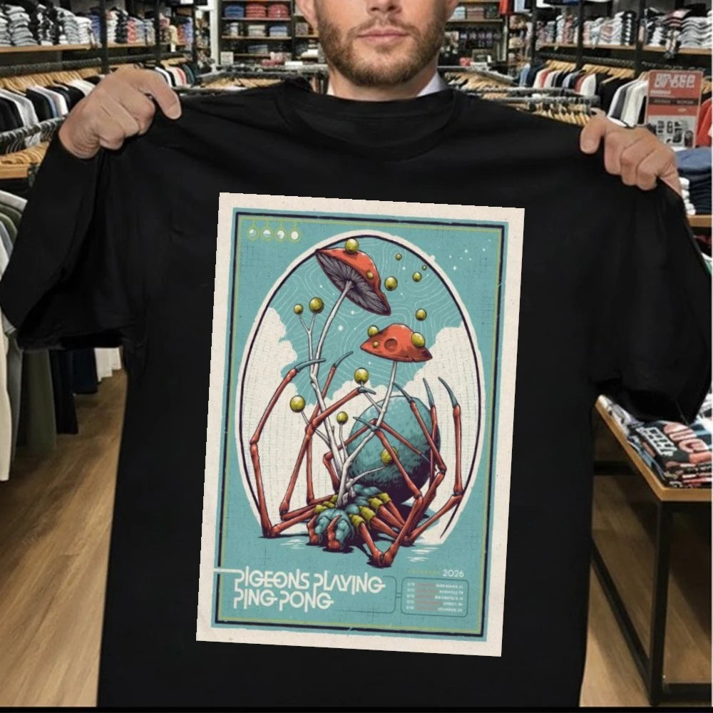 Pigeons Playing Ping Pong Indianapolis IN Mar 12 2026 Poster Shirt
