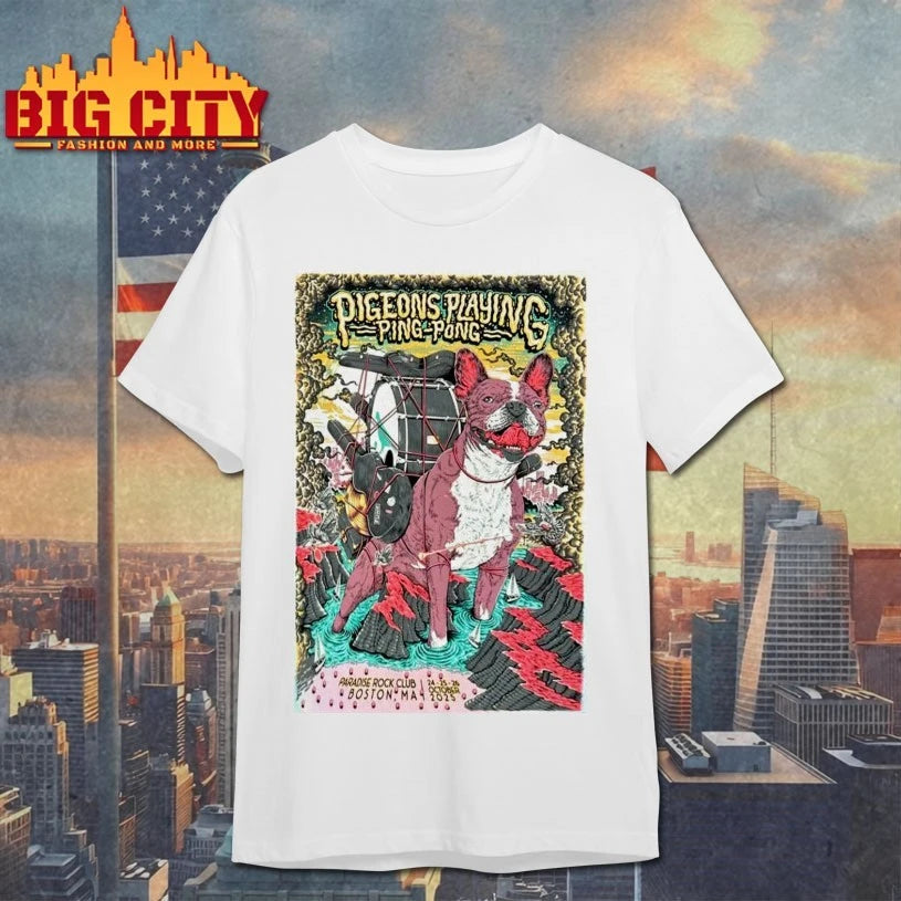 Pigeons Playing Ping Pong October 24-25-26 2025 Paradise Rock Club Boston MA Poster shirt