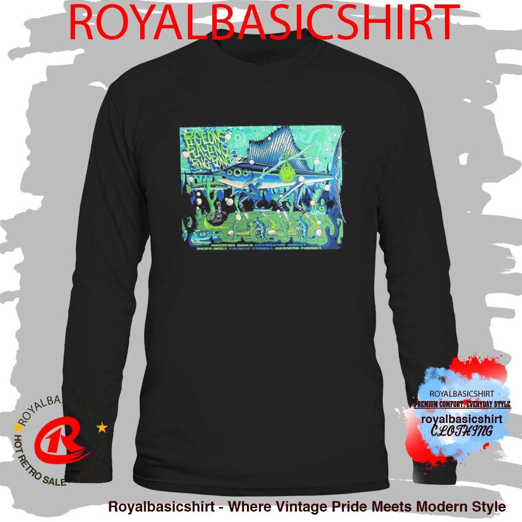 Pigeons Playing Ping Pong Southeast 2026 Run Shows Poster In Georgia And Florida From March 4 To 8 2026 T-Shirt