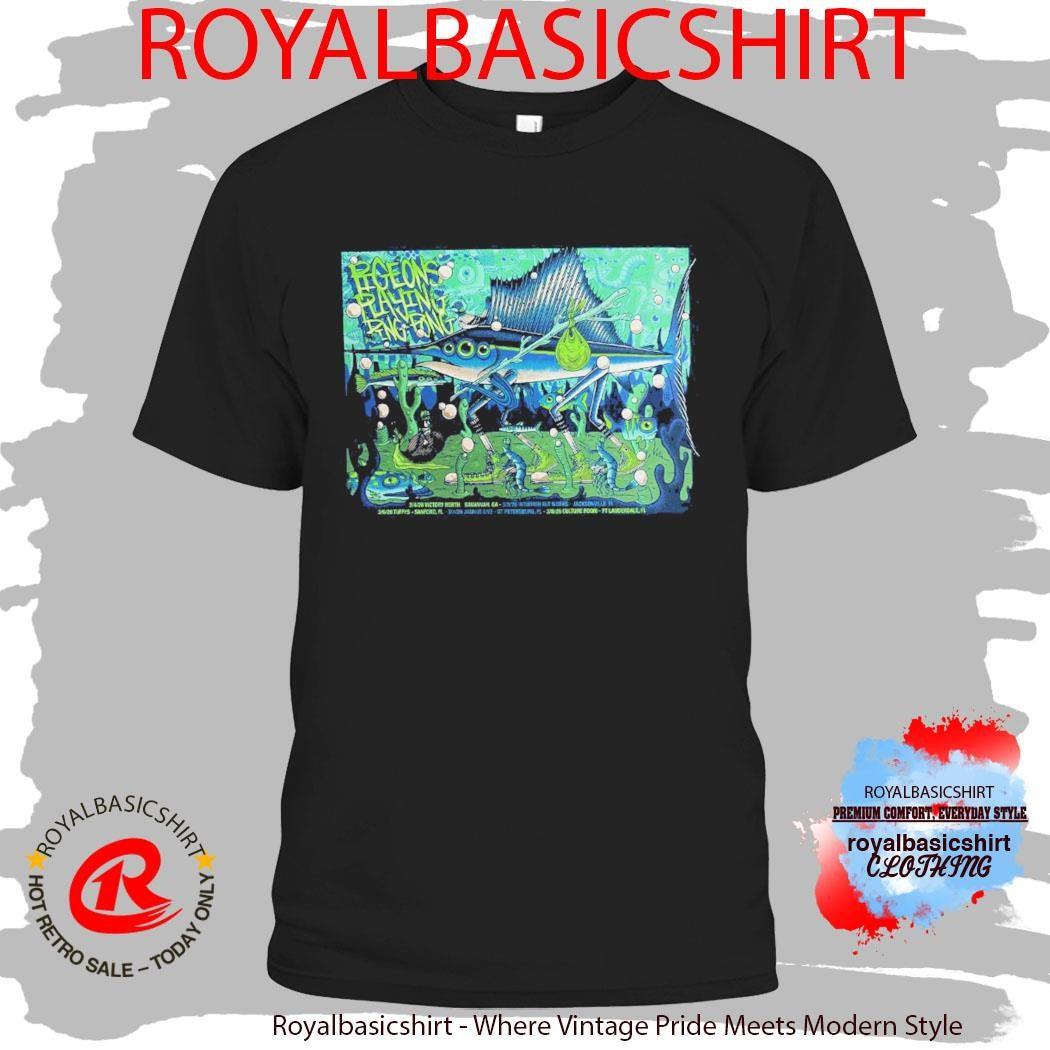 Pigeons Playing Ping Pong Southeast 2026 Run Shows Poster In Georgia And Florida From March 4 To 8 2026 T-Shirt