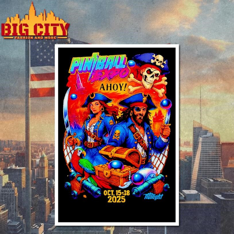 Pinball Expo Oct 15 18 2025 Chicago Il Shirt