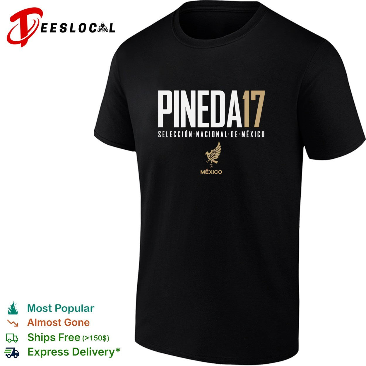 Pineda 17 Mexico Seleccion Nacional de Mexico shirt