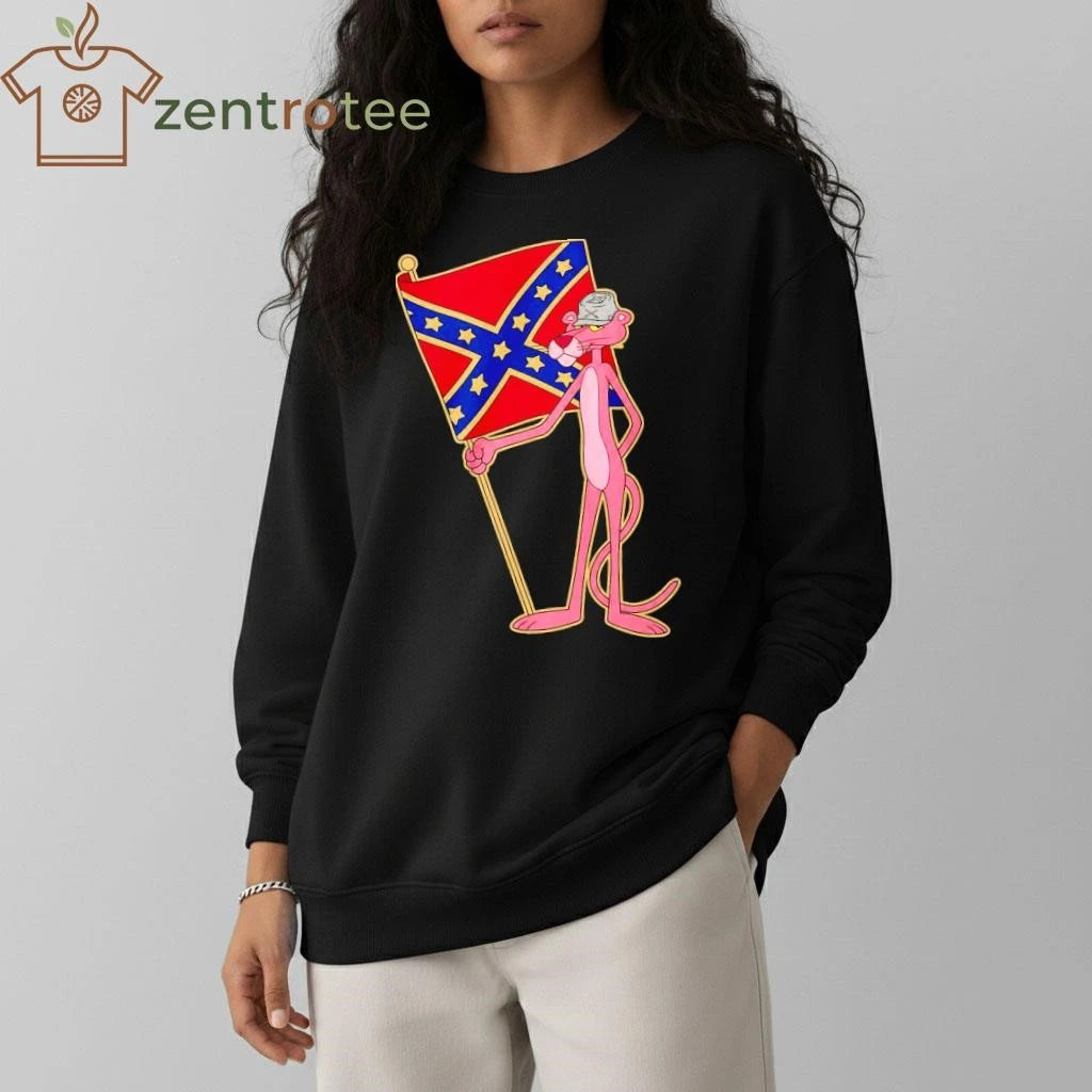 Pink Panther Confederate Flag tee