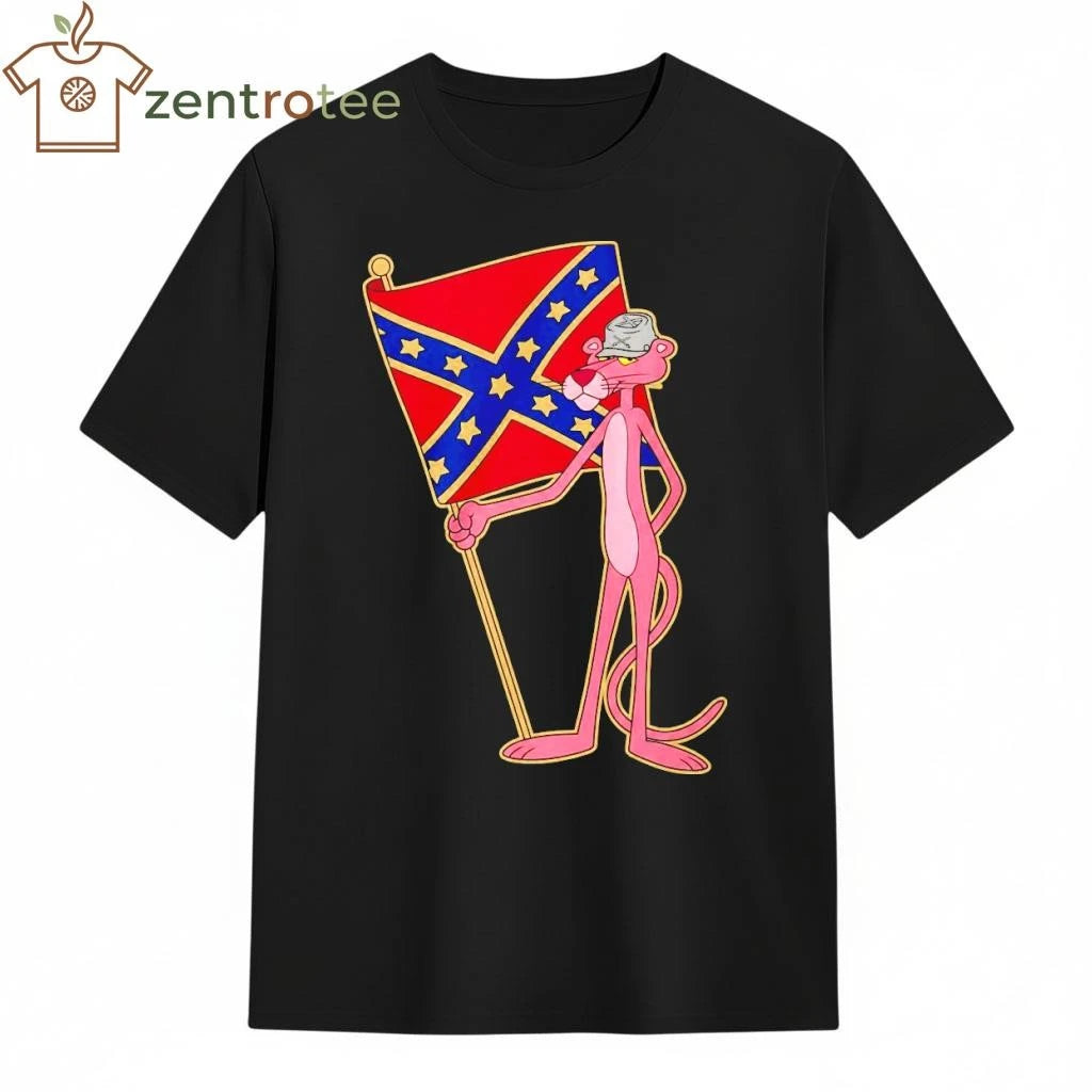 Pink Panther Confederate Flag tee