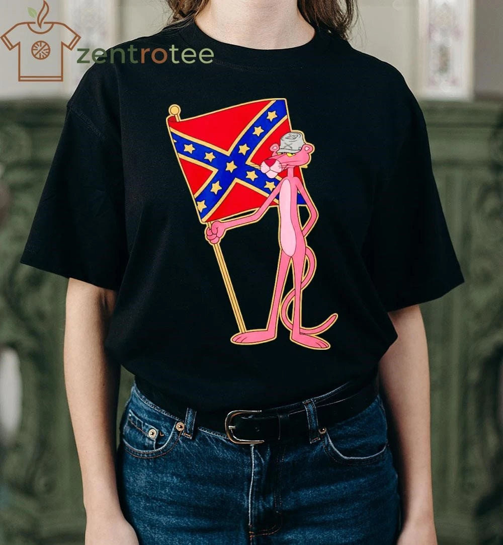 Pink Panther Confederate Flag tee
