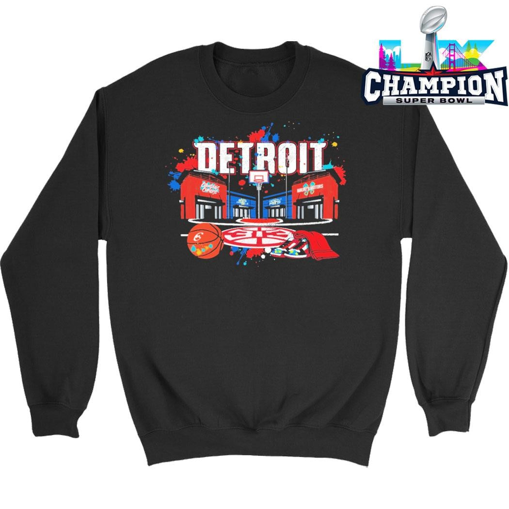 Pistons 313 Pistons City Of Hoop Dreams Shirt