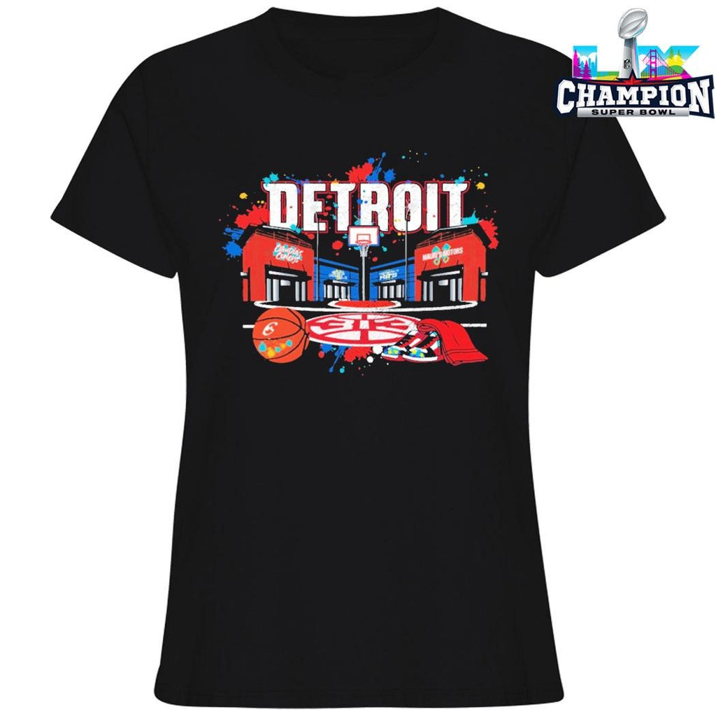 Pistons 313 Pistons City Of Hoop Dreams Shirt