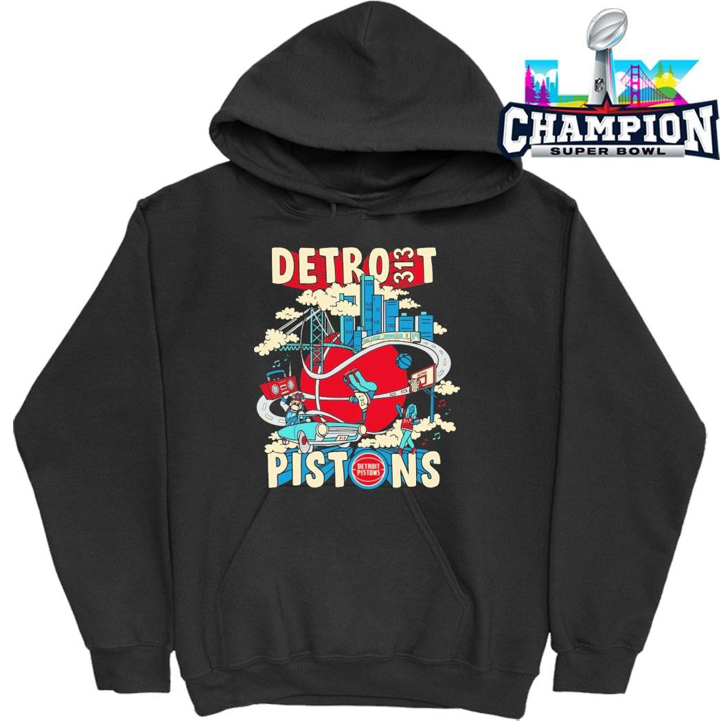 Pistons 313 Pistons Motor City Motion Shirt