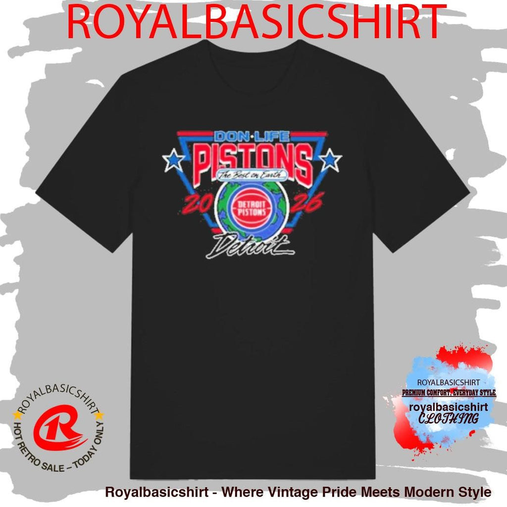 Pistons X Don Life 313 Day Shirt