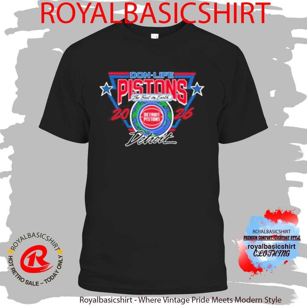 Pistons X Don Life 313 Day Shirt