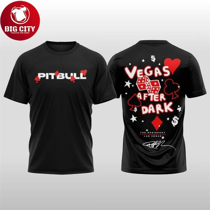 Pitbull I’m Back Party After Dark Tour 2025 Two Sided Shirt