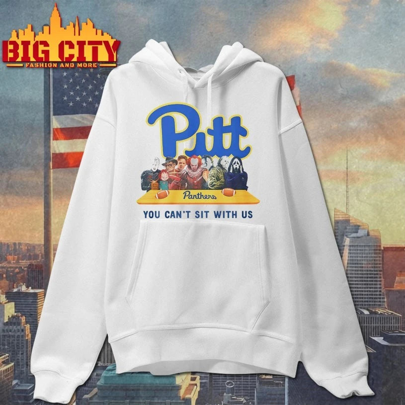 Pitt Panthers horror movie characters you can’t sit with us shirt
