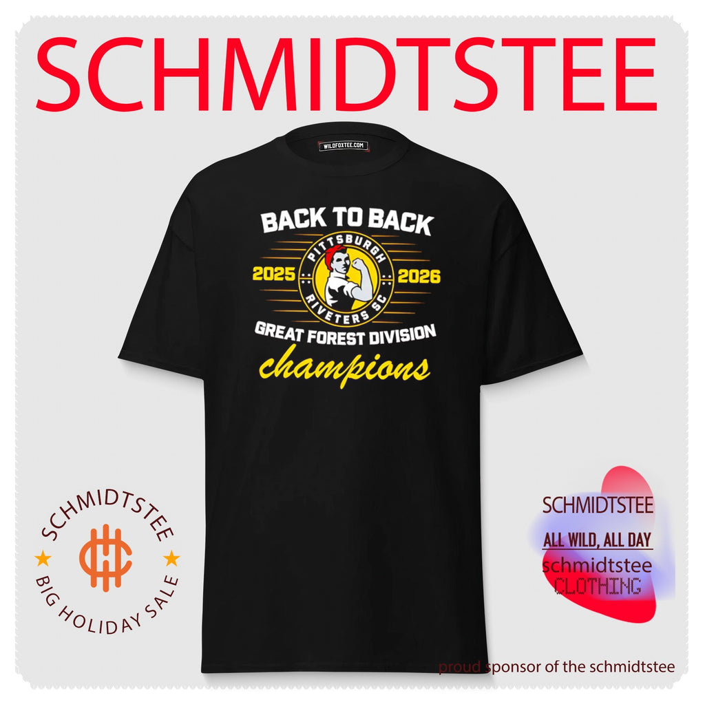 Pittsburgh Riveters SC Back to Back 2025 2026 Great Forest Division Champions shirt