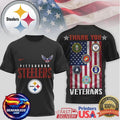 Pittsburgh ST shirtlers Veterans Thank You US Armed Forces Two Sided Shirt