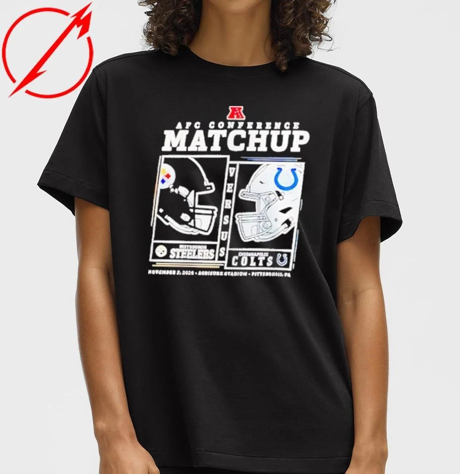 Pittsburgh Slers vs Indianapolis Colts AFC conference matchup 2025 shirt