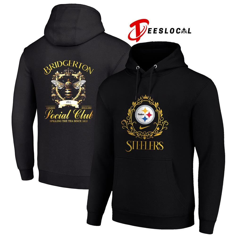 Pittsburgh Steelers x Bridgerton social club spilling the tea since 1813 graphic shirt