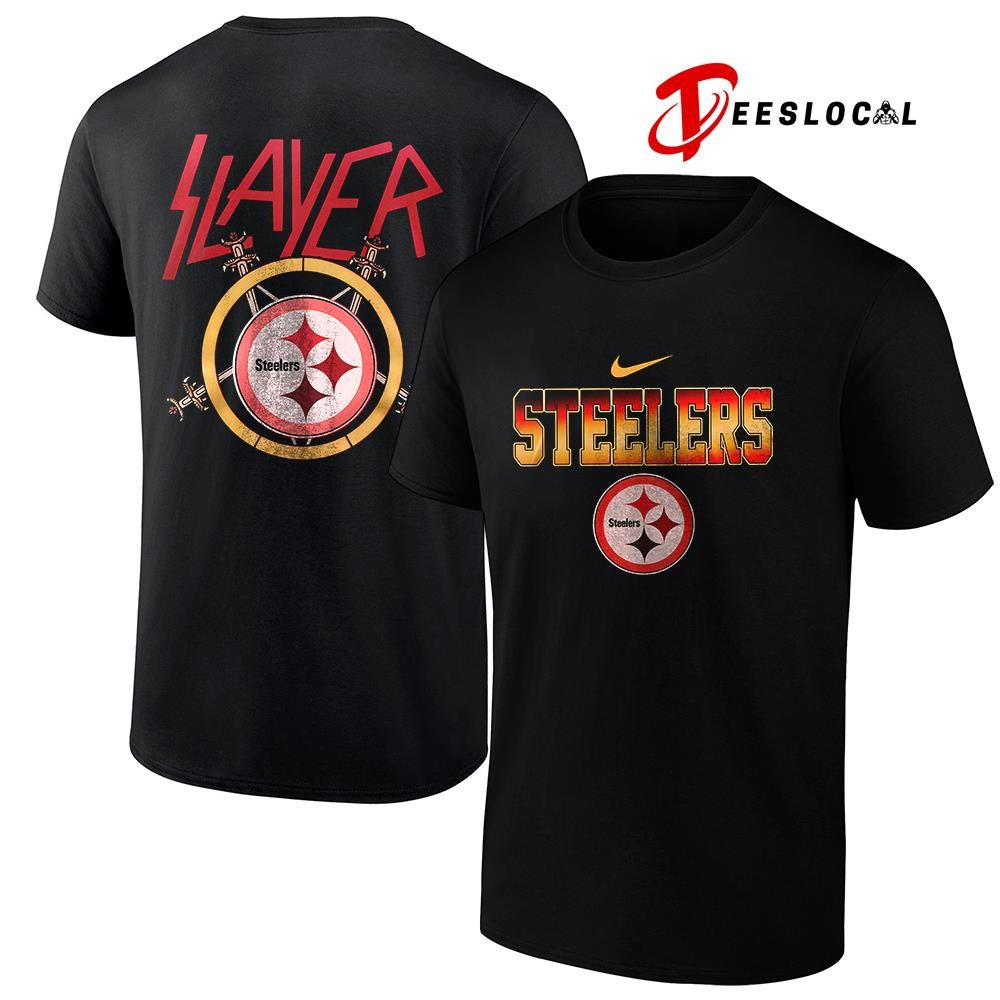 Pittsburgh Steelers x Slayer logo shirt