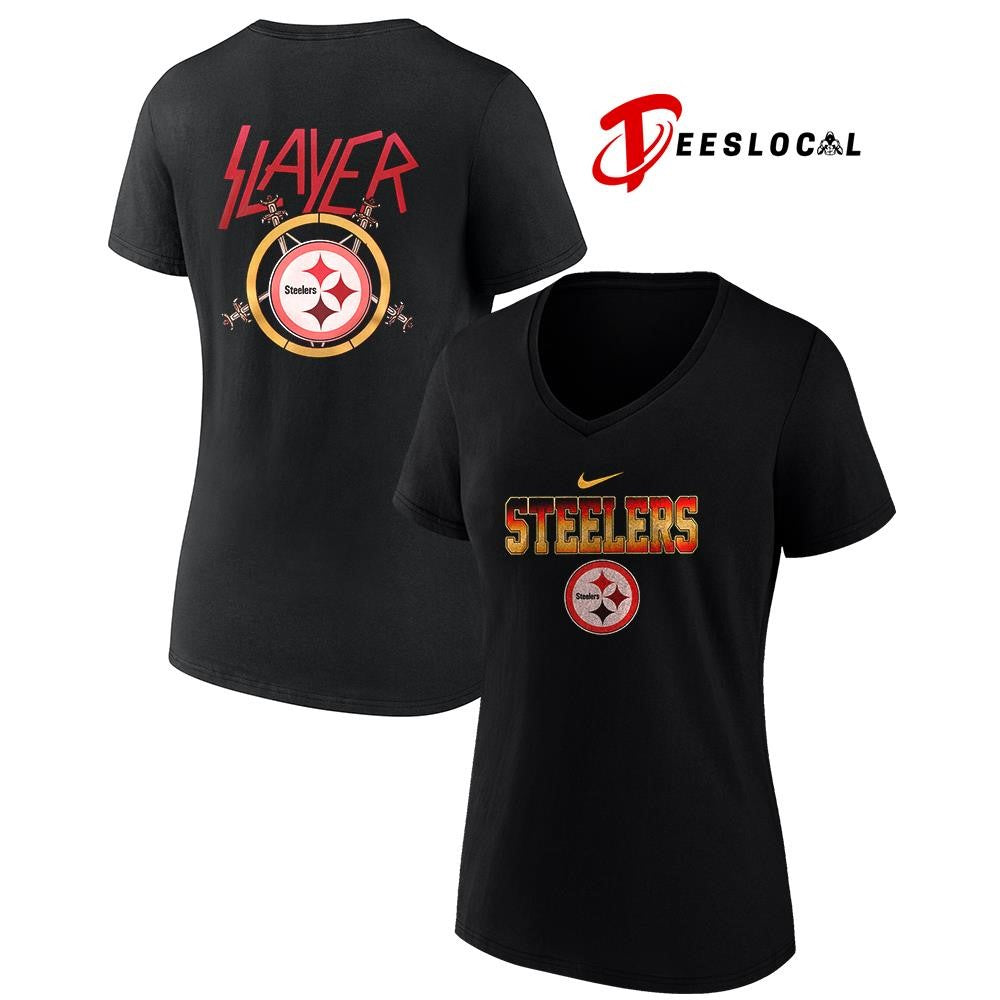 Pittsburgh Steelers x Slayer logo shirt