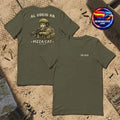 Pizza Cat The Deid Al Udeid Ab Qatar Military Humor Two Sided Shirt