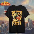 Pizza Party Pug Funny Dog Pizza Lover Design Shirt