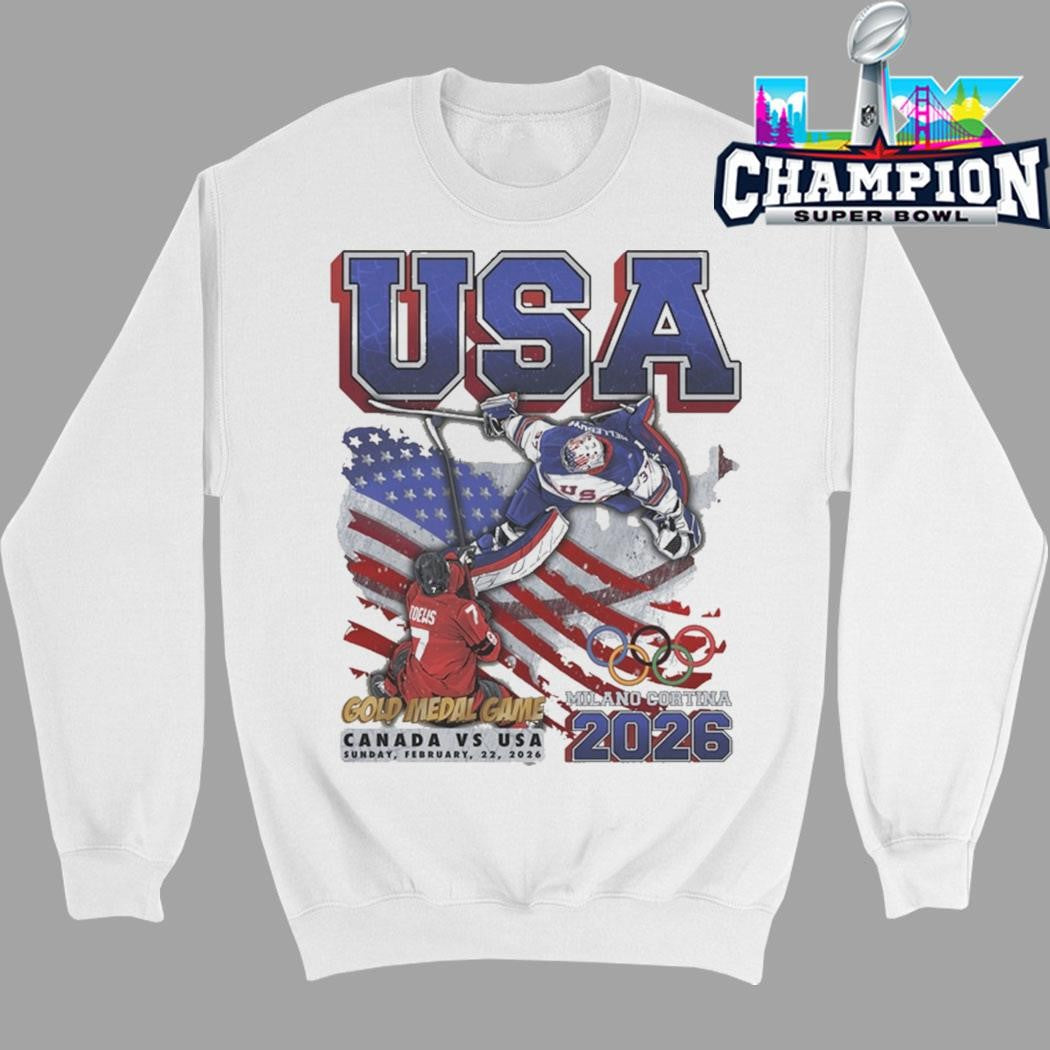 Planet Euphoria Usa Hockey Gold Medal Game Milano Cortina Olympic 2026 Shirt