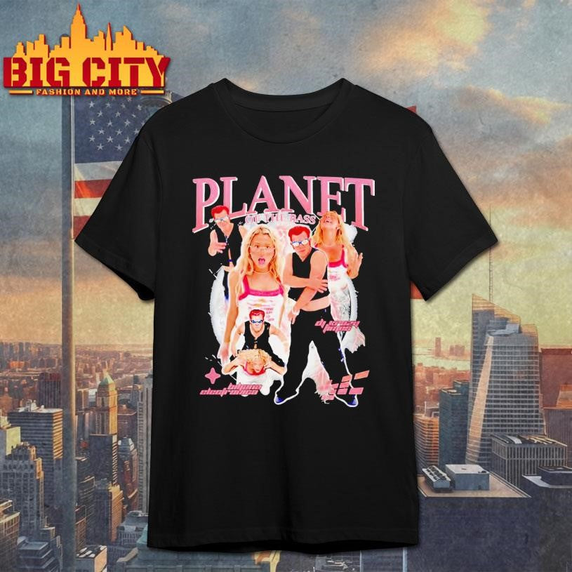 Planet Of The Bass Dj Crazy Times And Ms Biljana Electronica Shirt