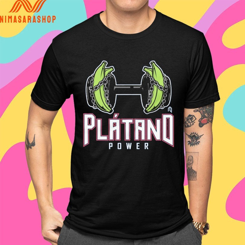 Plátano Power Dumbbell Banana Shirts