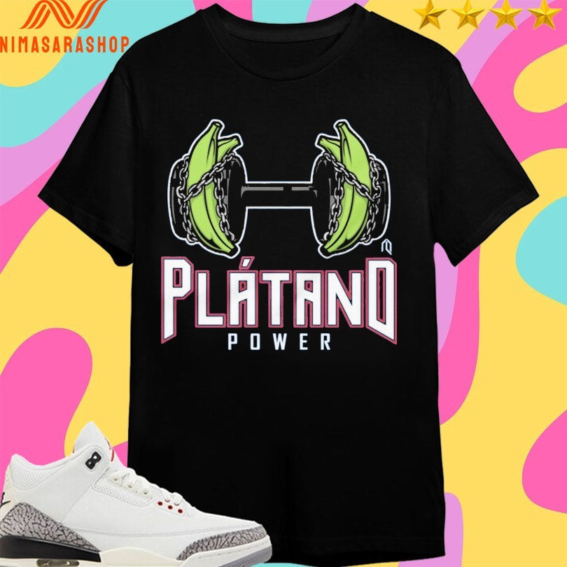 Plátano Power Dumbbell Banana Shirts