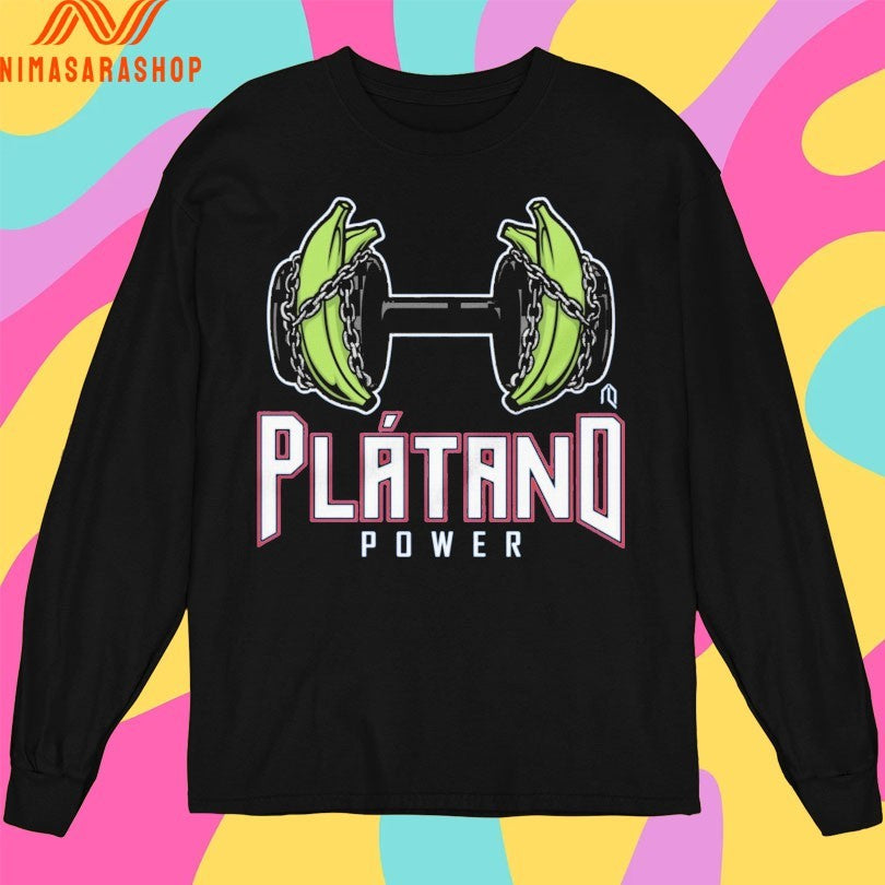 Plátano Power Dumbbell Banana Shirts