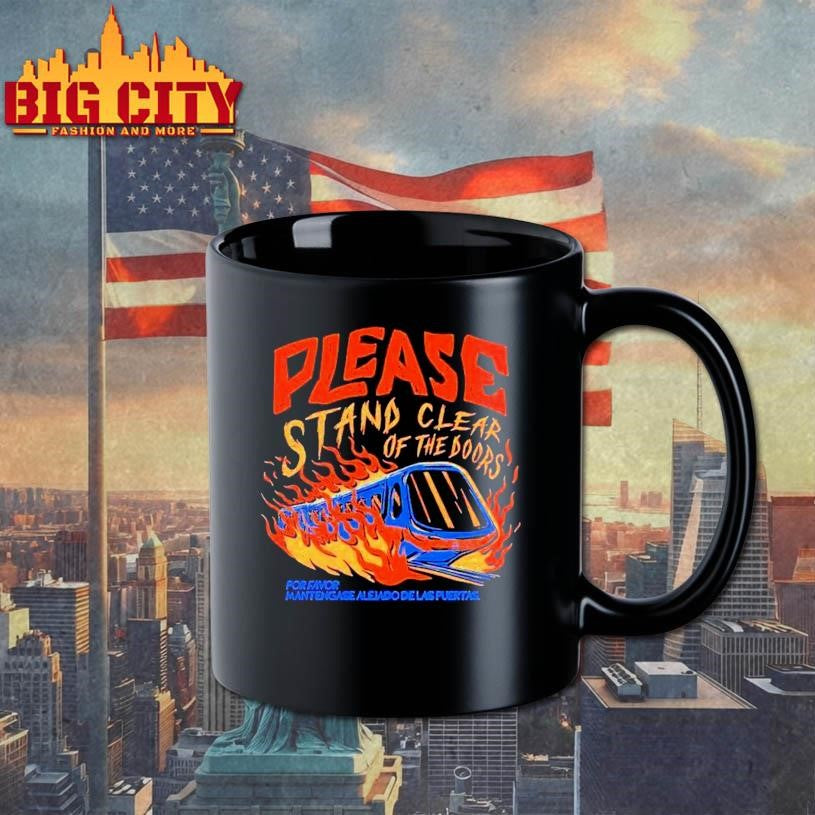 Please Stand Clear Of The Doors Por Favor Mantengase Aleido De Las Puertas Training Flames Shirt