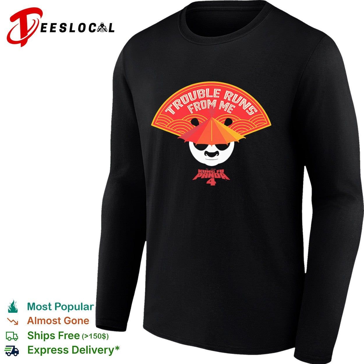 Po Kung Fu Panda 4 Trouble Runs from me shirt