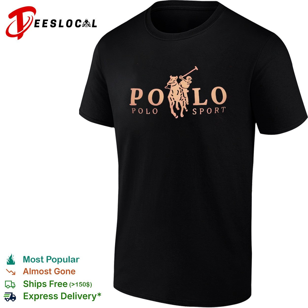 Polo Sport logo horse rider shirt