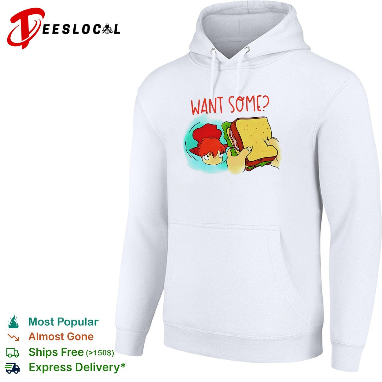 Ponyo flinching want some sandwich shirt