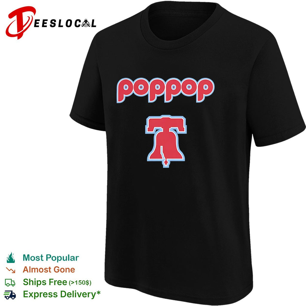 Poppop shirt with Liberty Bell logo shirt