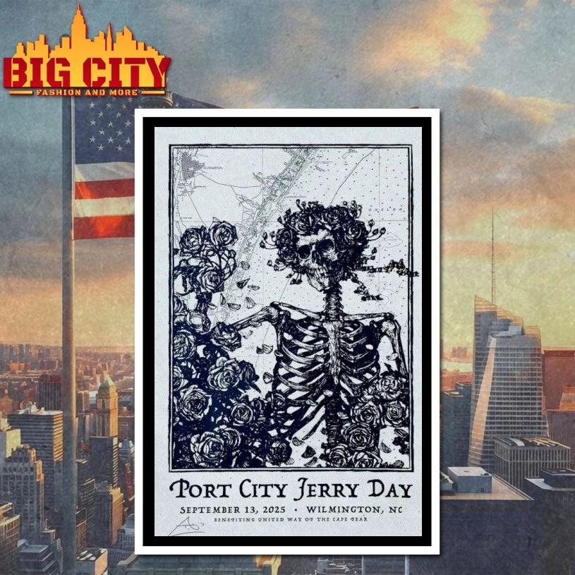 Port City Jerry Day At Wilmington, NC 9.13.2025 Poster shirt