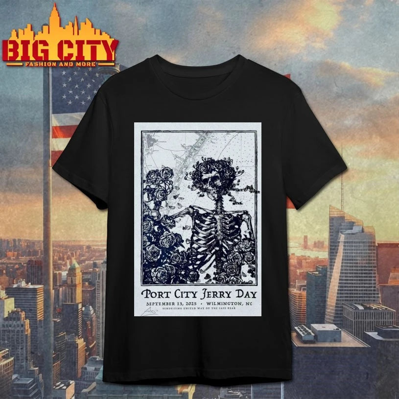 Port City Jerry Day At Wilmington, NC 9.13.2025 Poster shirt