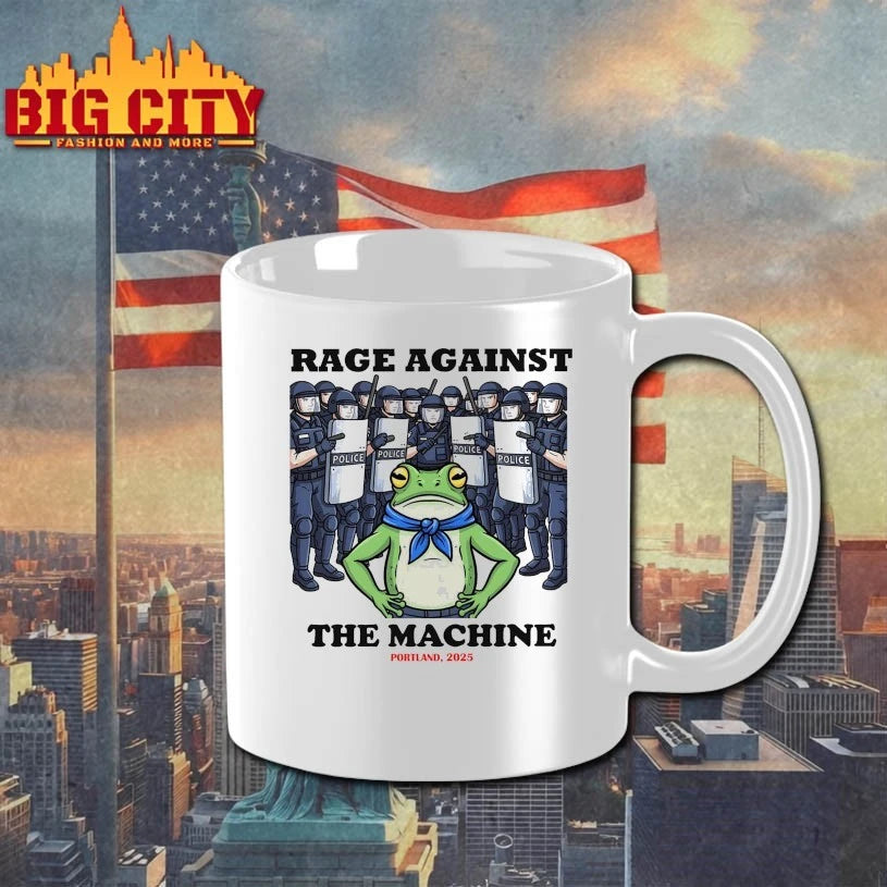 Portland 2025 Protest Rage Against The Machine Frog Shirt