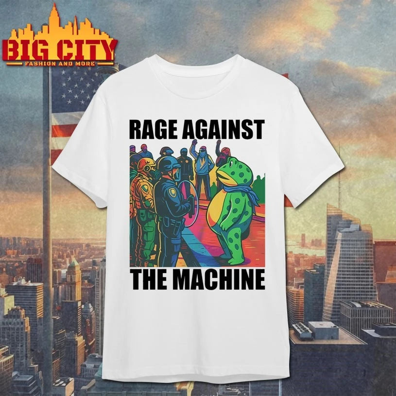 Portland Frog Colors Rage Against The Machine Shirt
