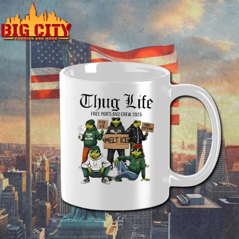 Portland Frog Thug Life Free Portland Crew 2025 Shirt